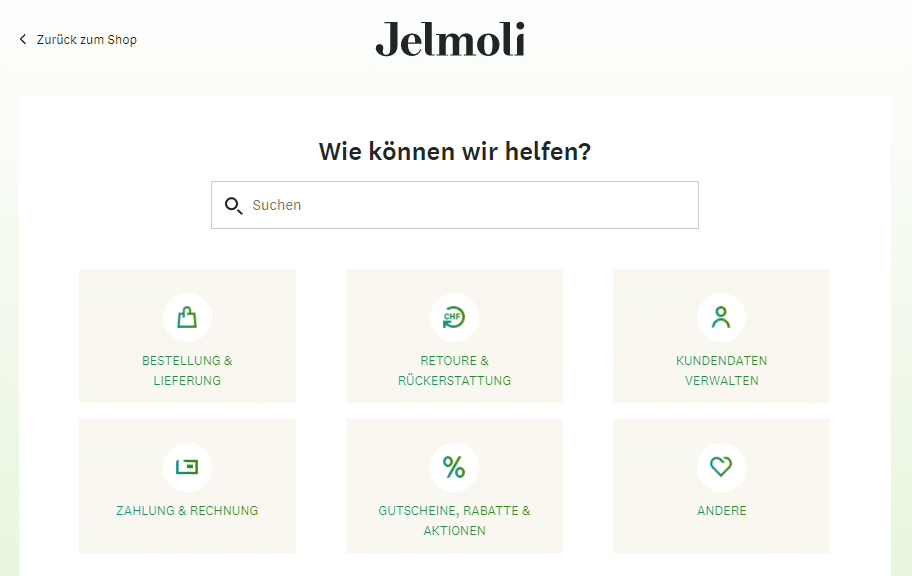 jelmoli zendesk support portal