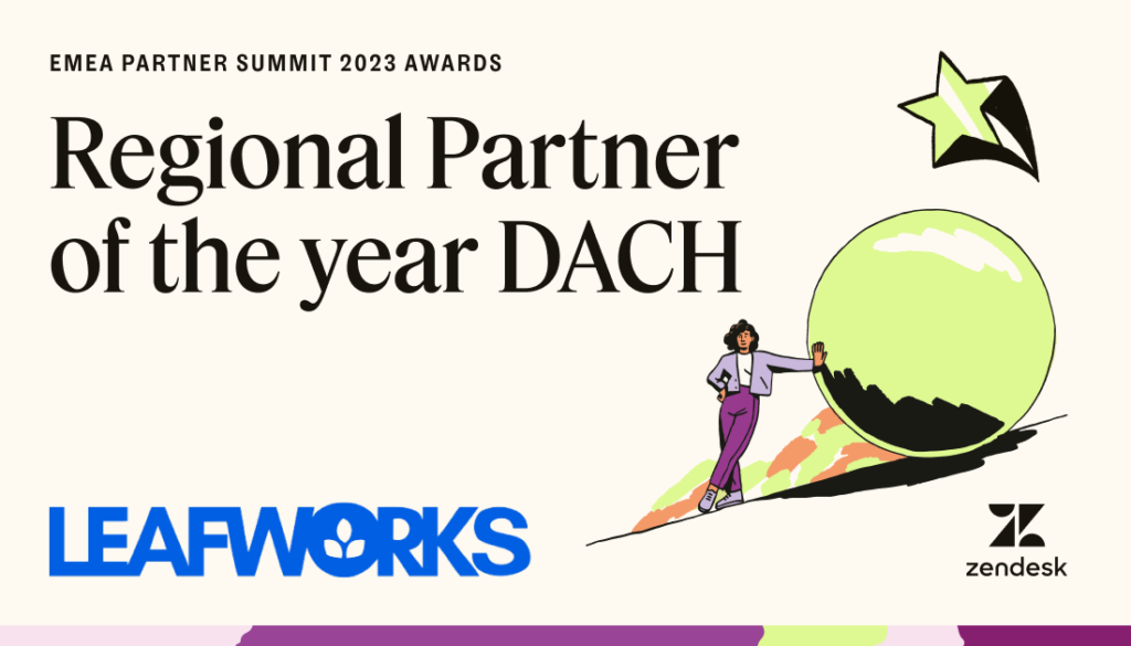Zendesk Regional Partner of the year DACH Leafworks
