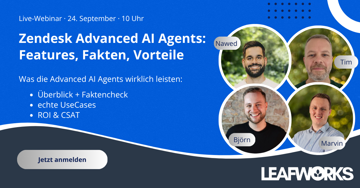Webinar “Zendesk Advanced AI Agents”