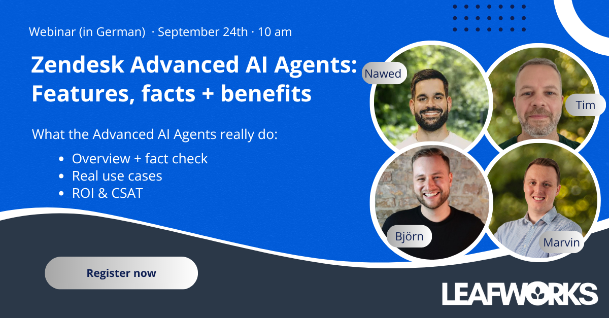 Webinar: Zendesk Advanced AI Agents