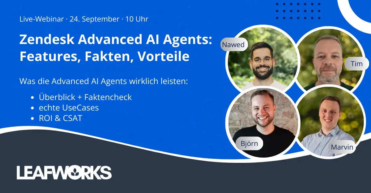 Webinar „Zendesk Advanced AI Agents“
