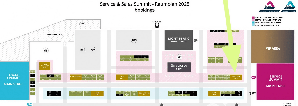 Hall plan Service Summit Hamburg