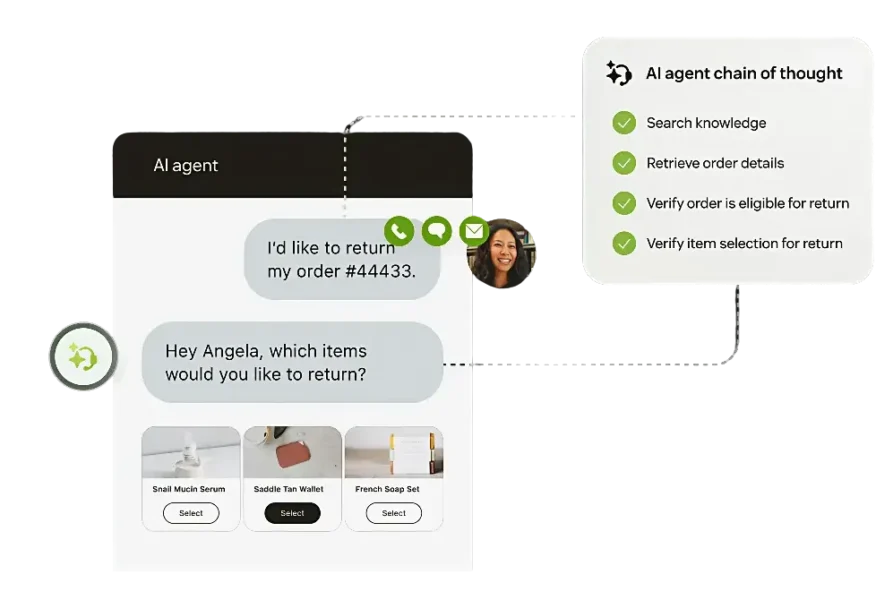 Zendesk Advanced AI Agents in Aktion