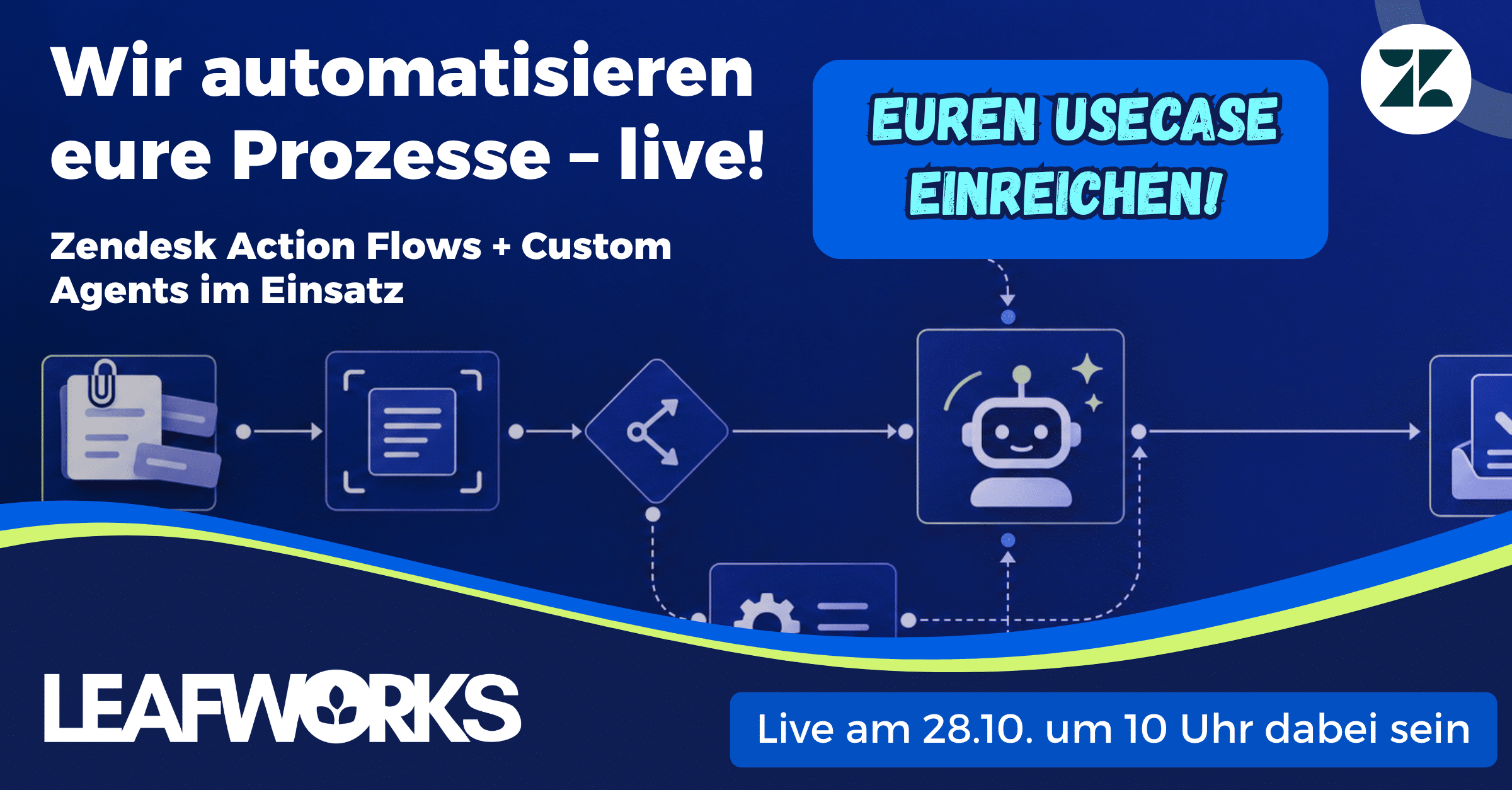 Webinar Zendesk Action Flow und CUstom Agents